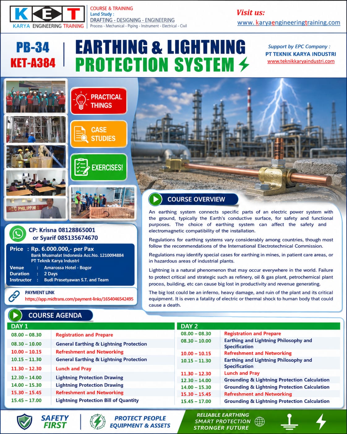 EARTHING & LIGHTNING
PROTECTION SYSTEM