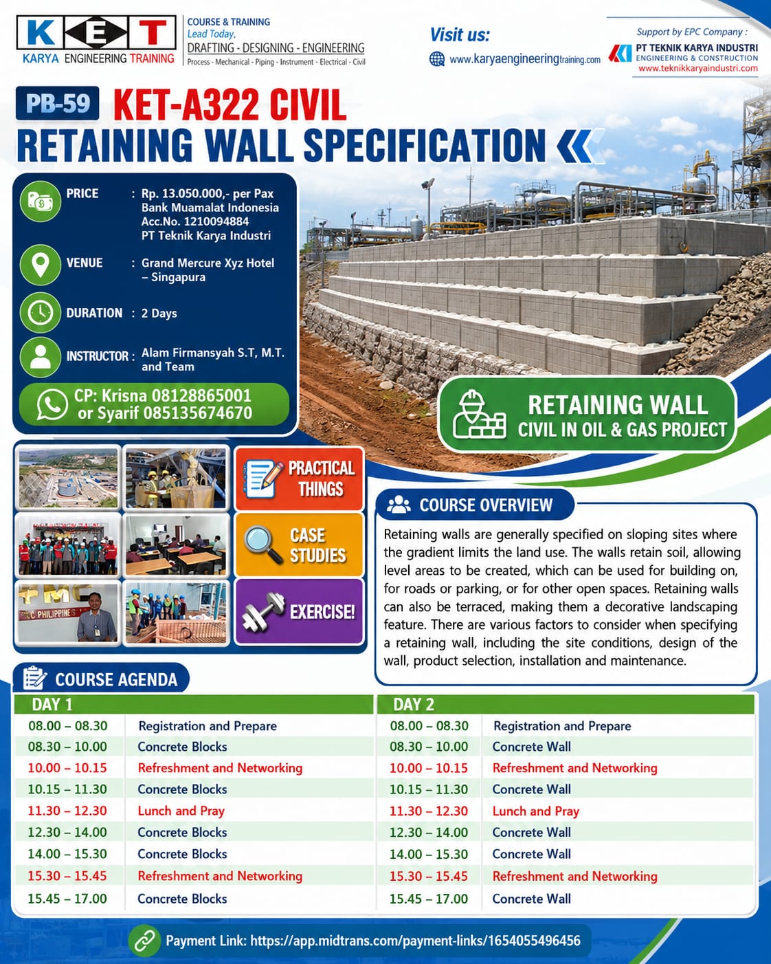 RETAINING WALL SPECIFICATION